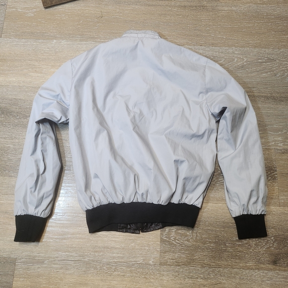 Vintage 90s Reversible Black/white Bomber Jacket with Orange Trim. Formula Gp - Picture 10 of 11